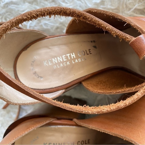 Kenneth Cole Black Label Peep Toe Mules Size 40/9 - Picture 3 of 7